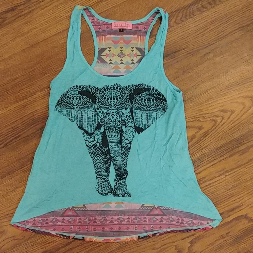 142 Elephant tank top